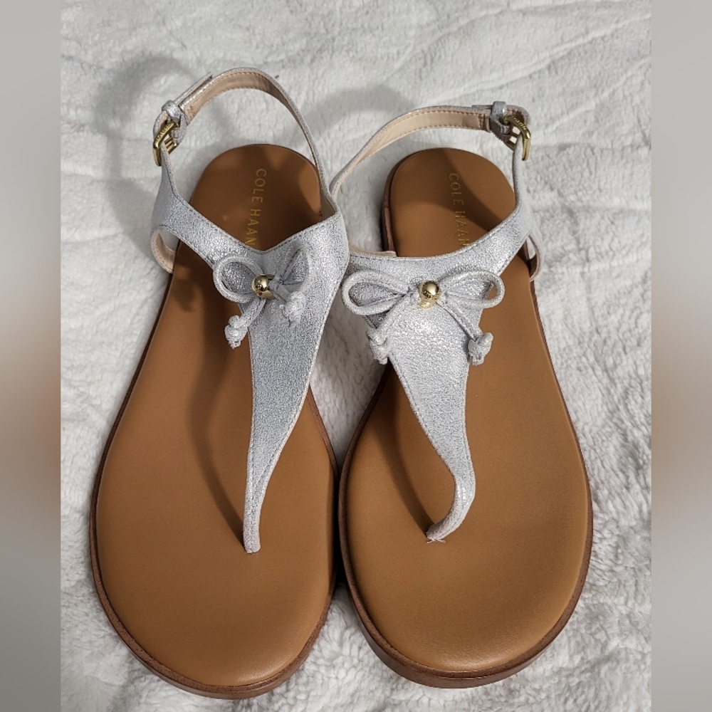 Cole Haan Silver Sandals